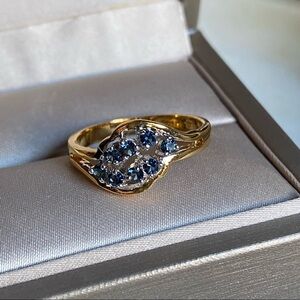 18K gold plated ring size 9